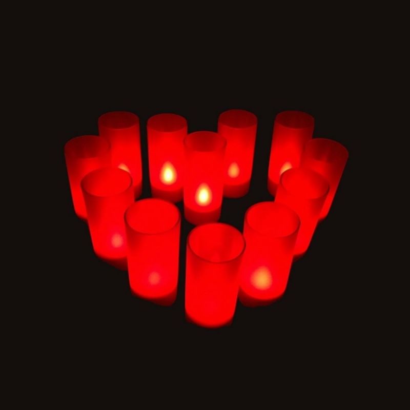 12 bougies LED scintillantes - plateau de recharge, Probeautic Institut, Produit esthétique professionnel pour institut