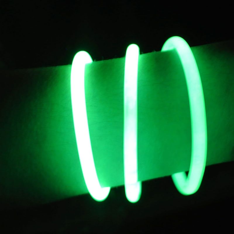 Bracelets Lumineux 100 Pièces Fluorescent Pour Fête Glow Bâtonnet